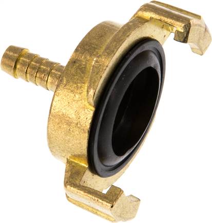 GK-Schlauchkupplung,6 (1/4")mm Schlauch, Messing, 25 bar