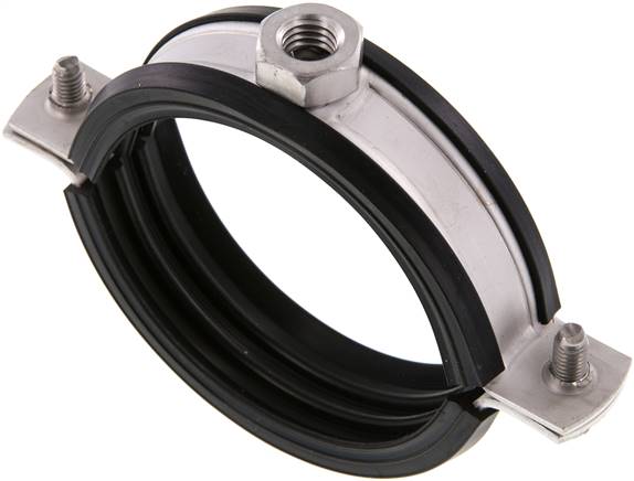 Rohrschelle, 70 - 76mm, 1.4404, mit Einlage, RS 76 G ES