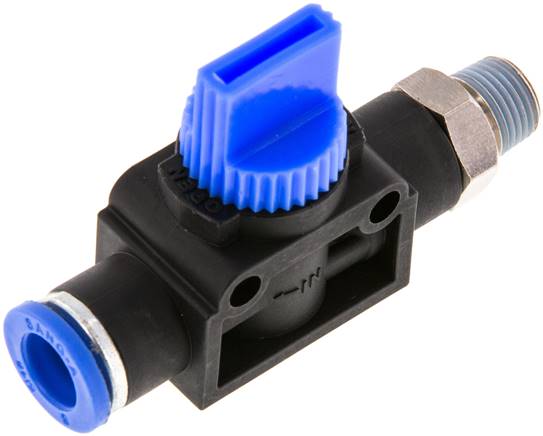 3/2-Wege-Absperrventil R 1/8"-8mm, Schlauchseite entlüftend