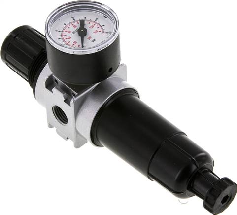 MULTIFIX Filterregler, G 1/4", 0,2 - 6bar, Baureihe 0, Metallbehälter