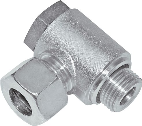 Winkel-Schwenkverschraubung G 1/2"-14 S (M22x1,5), Stahl verzinkt