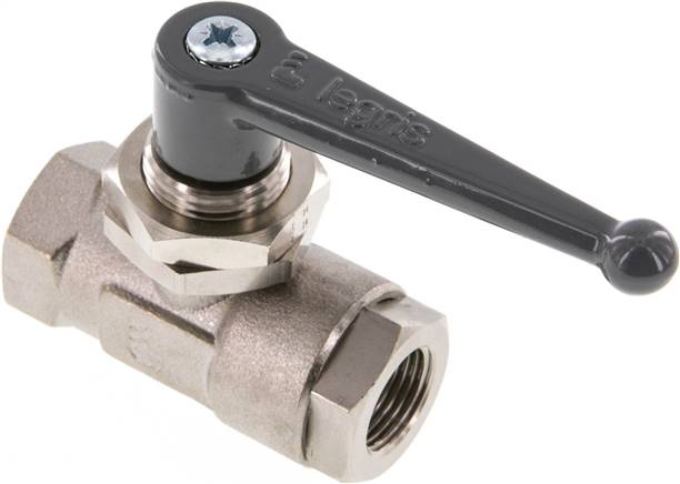 Messing-Kugelhahn, G 3/8", PN 20, Schalttafeleinbau