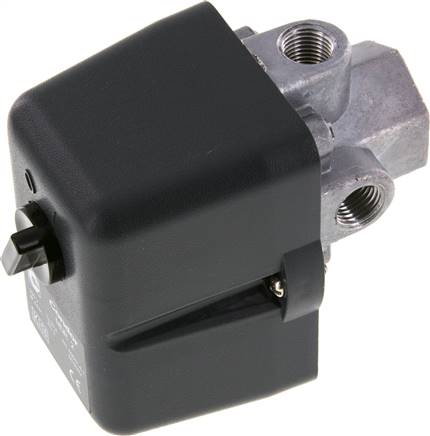 Kompressor-Druckschalter G 1/4", 4 - 12 bar (mit Drehschalter)