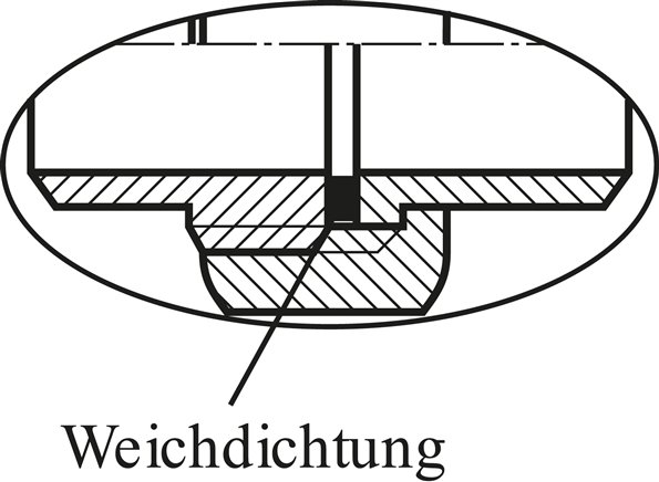 Winkel-Verschraubung flach dichtend Rp 1/2" (IG)