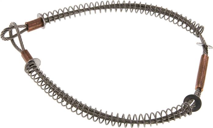 Schlauchsicherungskabel 13 - 35mm, 50cm lang, Edelstahl