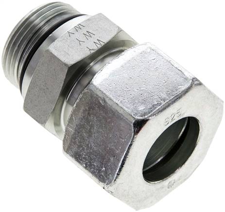 Gerade Schneidringverschr. UN 1-5/16"-12-25 S (M36x2), Stahl verzinkt