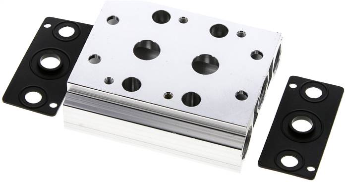 Mehrfachanschlussplatte (2-fach) für 5/2-Wege & 5/3-Wege Ventile zu V 52-2