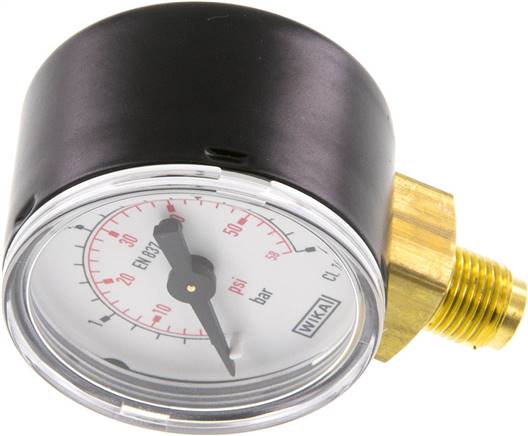 Manometer senkrecht (ST/Ms), 40mm, 0 - 4 bar, G 1/8"