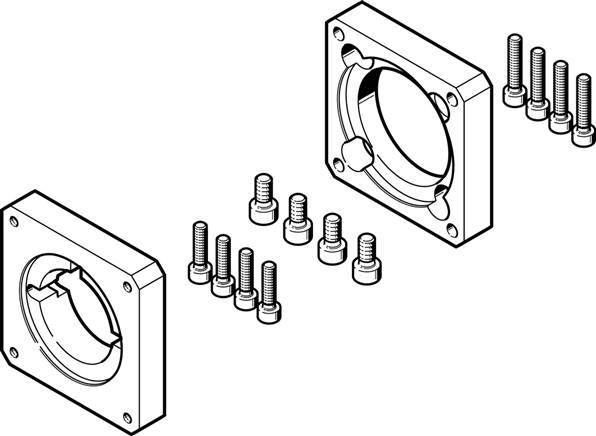 FESTO EAMF-A-44A-60G/H (1780430) Motorflansch