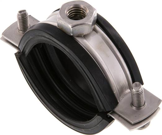 Rohrschelle, 47 - 51mm, 1.4404, mit Einlage, RS 51 G ES