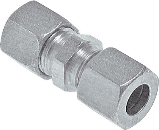 Gerade Schneidringverschraubung 6 S (M14x1,5), Stahl verzinkt