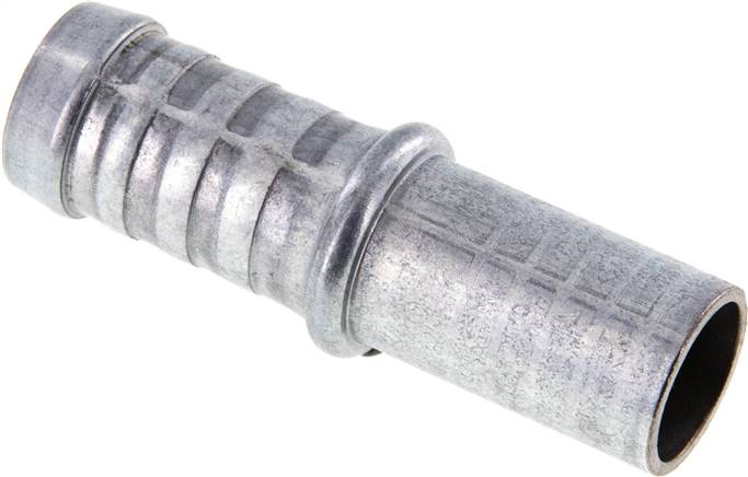 Schlauchnippel Rohr 18, Schl. 17 - 18mm, Stahl verzinkt
