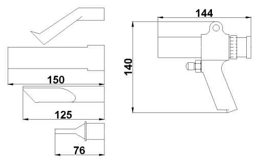 Rodcraft Saug- und Blaspistole 8116