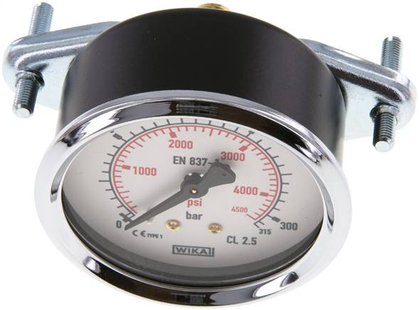 Einbaumanometer, 3-kant-Frontring, 63mm, 0 - 315 bar