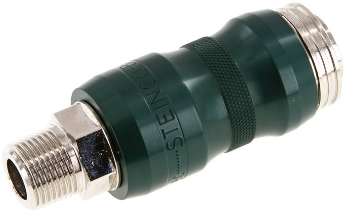Sicherheits-Schnellkupplung (NW7,2) R 3/8"(AG) m. HSV