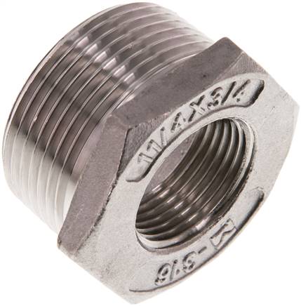 Reduziernippel R 1-1/4"(AG)-Rp 3/4"(IG), 1.4408