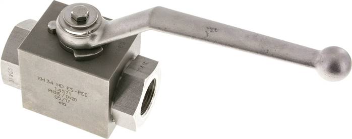 Hochdruck-Kugelhahn, Edelstahl, G 3/4", -0,999 bis 315bar, -30°C bis max. +180°C