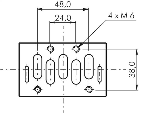 ISO-Ventil (Größe 2), 5/2-Wege, Federrückstellung, 115 V AC