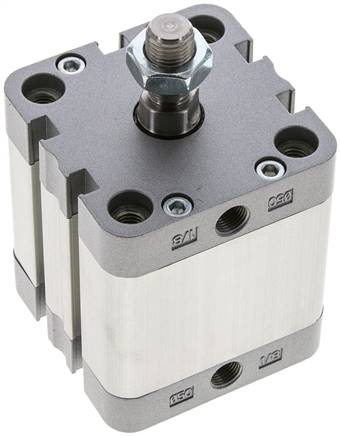 ISO 21287-Zylinder, doppeltw., Kolben 50mm, Hub 30mm, Kolbenstange AG