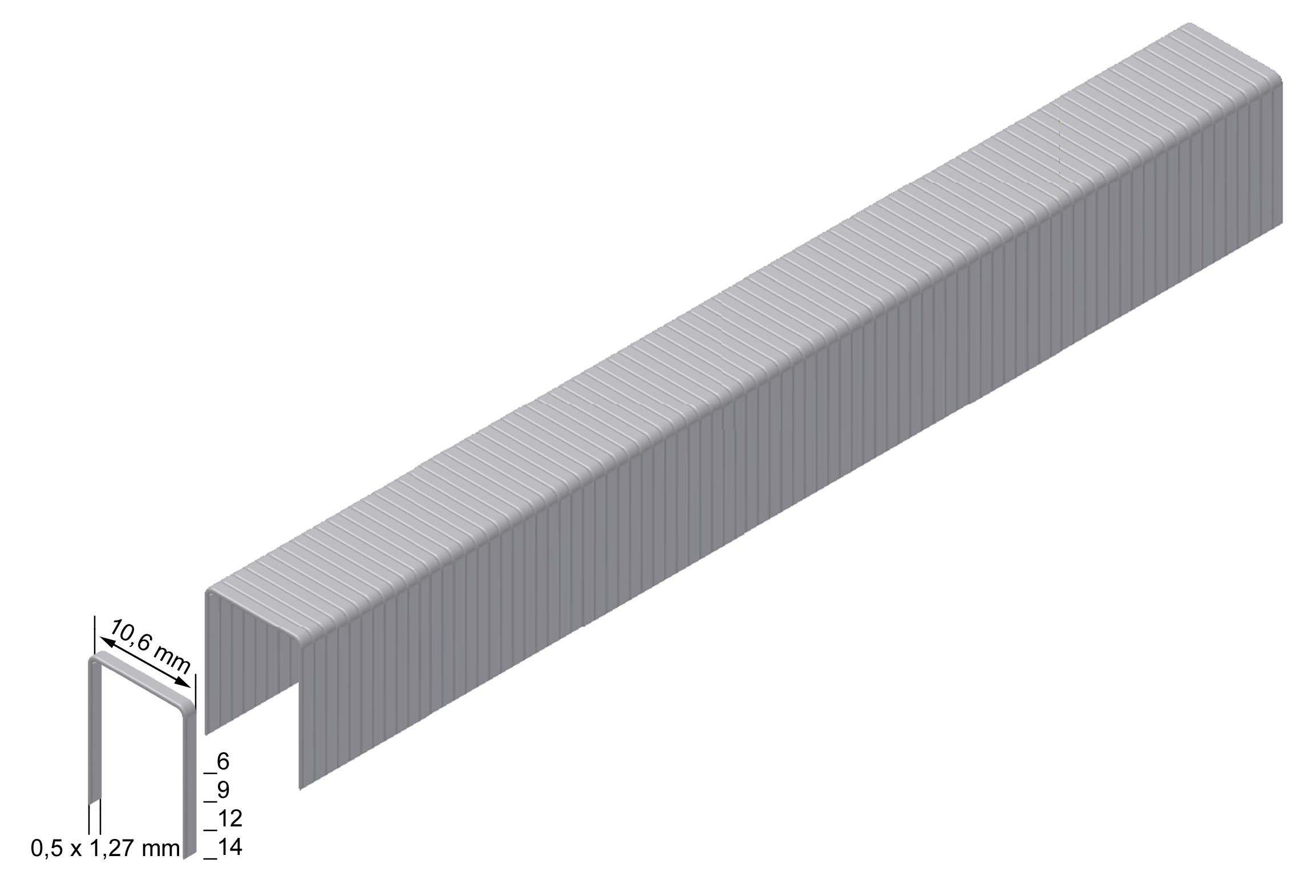 Prebena Heftklammern PF verzinkt im praktischen Handwerker-Koffer