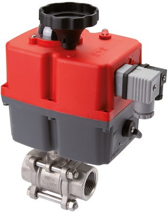 Elektr. Edelstahl-Kugelhahn, G 3/4", 24 bis 240 V (AC) / 24 bis 135 V (DC), PN63, DPS