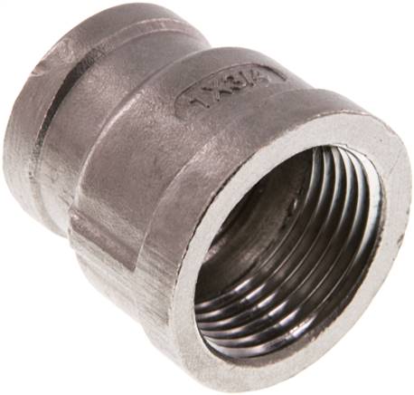 Rundmuffe Rp 1"-Rp 3/4", 1.4408
