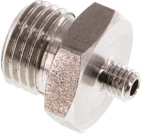Doppelnippel G 1/4"-M 5, 1.4571