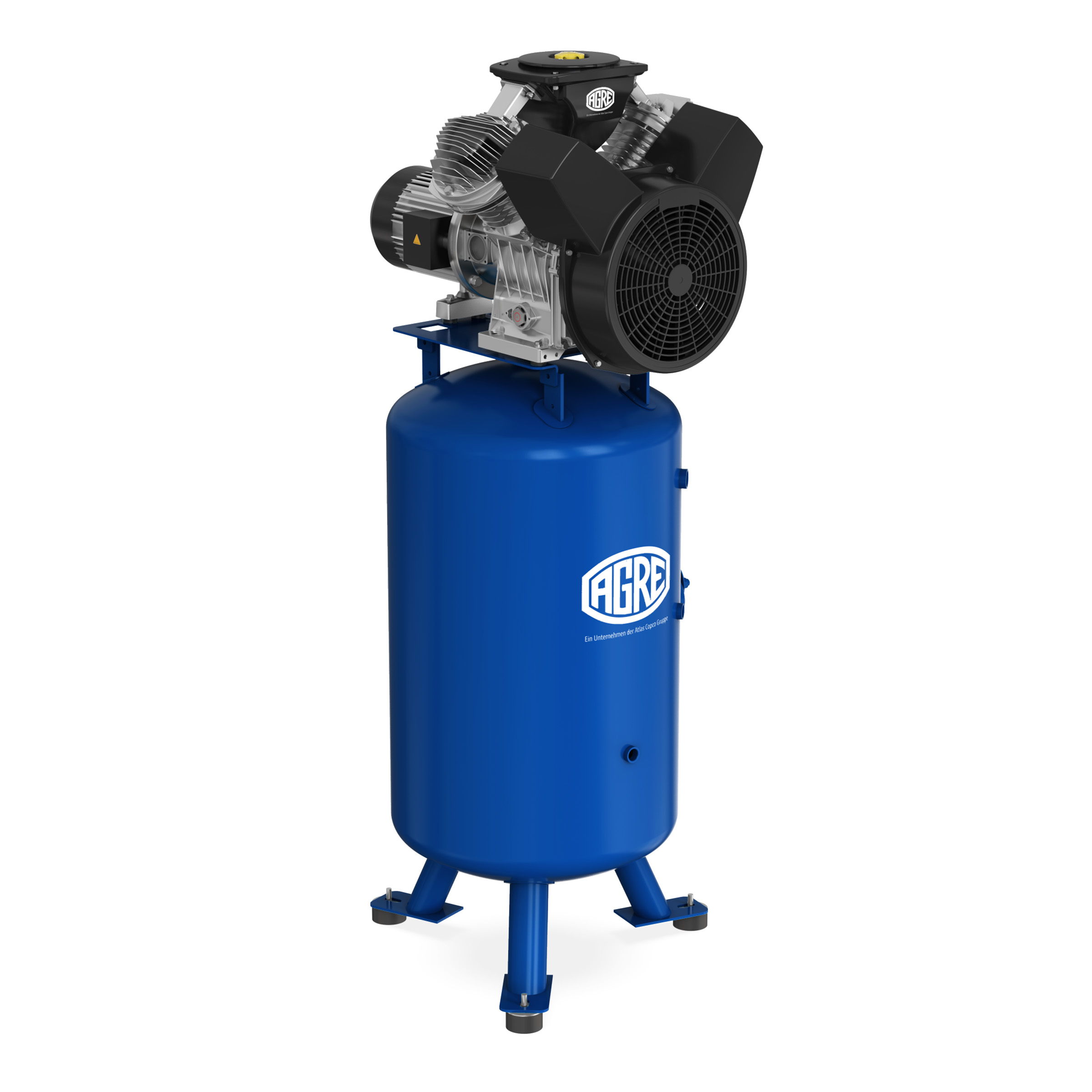 AGRE Industrie-Kolbenkompressor Typ ALG MEK-4 10 270V D auf Behälter, 4116000890