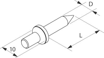 FISCHER Einschlagnagel 4,2 x22mm, 200er Pack