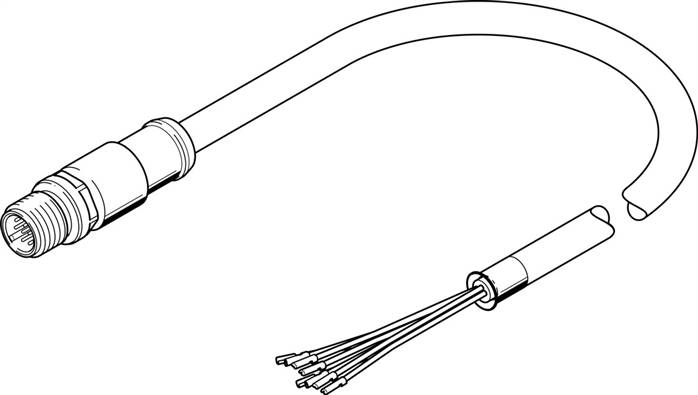 FESTO NEBS-SM12G12-E-0.5-N-LE12 (3947401) Verbindungsleitung