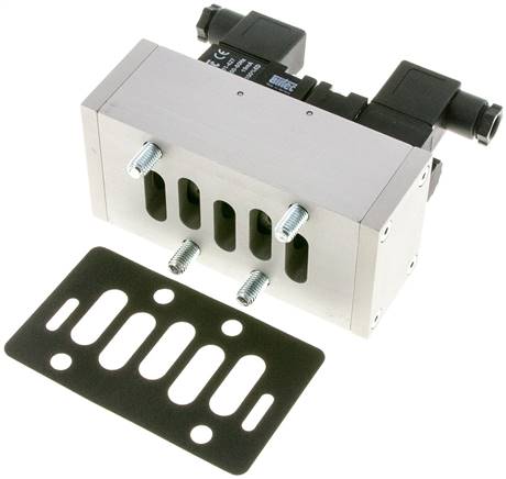 ISO-Ventil (Größe 3), 5/3-Wege Mittelstellung geschlossen, 24 V=