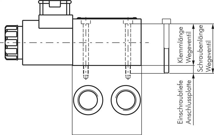 Zylinderschraube DIN 912 für NG 6-Ventile, M 5x80