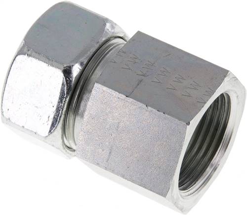 Aufschraub-Schneidringverschr. G 1"-28 L (M36x2), Stahl verzinkt