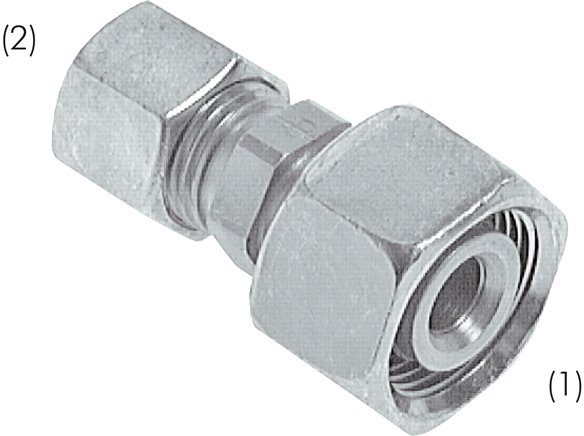 Reduziereinsatz 12 L-6 L (M12x1,5), Stahl verzinkt