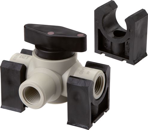 Haltekemmen für Kunststoffkugelhähne G 1/4"