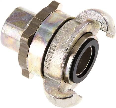 Sicherheits-Kompressorkuppl. G 1/2"(IG), Temperguss verzinkt