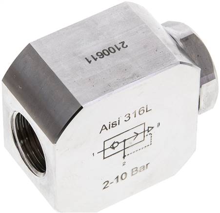 Edelstahl-Schnellentlüftungsventil, G 1/2"