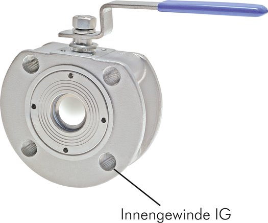 Kompakt-Flanschkugelhahn Eco-Line, Edelstahl, DN65-PN40 (DIN/EN)