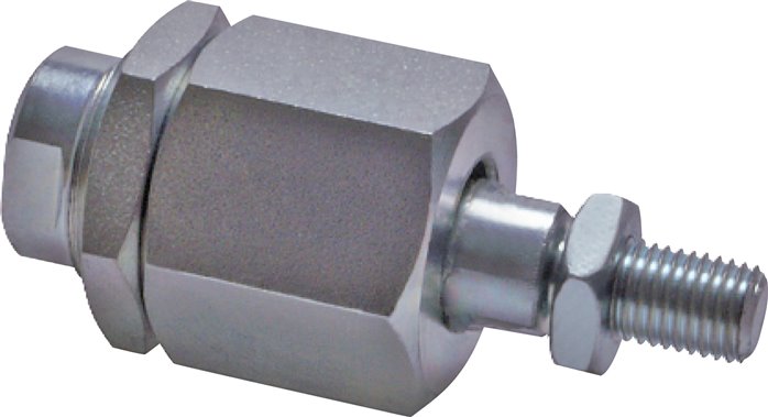 Flexokupplung M 10 x 1,25, Stahl verzinkt