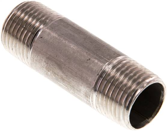 Rohrdoppelnippel R 1/2"-60mm, 1.4571