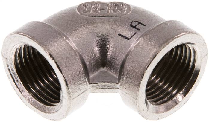 90°-Winkel Rp 3/8"-Rp 3/8", 1.4408