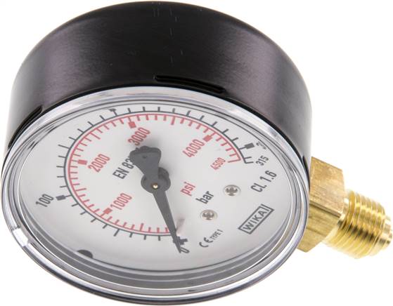 Manometer senkrecht (ST/Ms), 63mm, 0 - 315 bar, G 1/4"