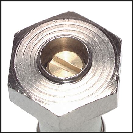 Drosselrückschlagventil G 1/2"-10 x 8mm, zu- und abluftregelnd (C), Messing