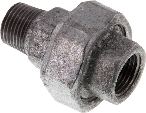 Verschraubung flach dichtend Rp/R 1/2" (IG/AG)