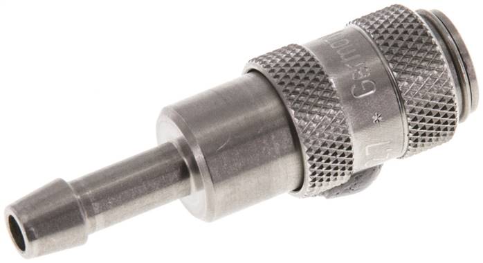 Schnellkupplung (NW2,7) 4mm Schlauch, Edelstahl