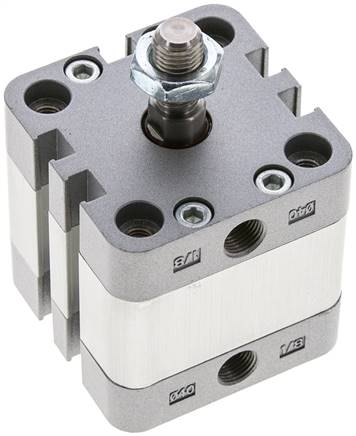 ISO 21287-Zylinder, doppeltw., Kolben 40mm, Hub 10mm, Kolbenstange AG