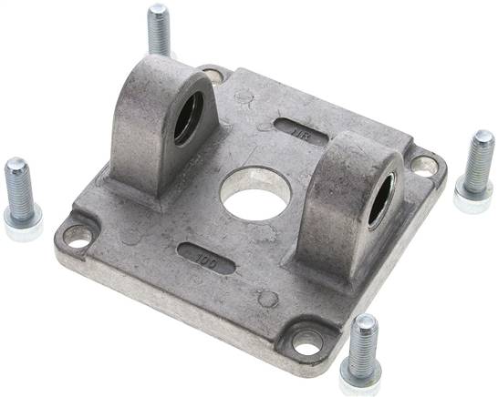 Gabelschwenkbefestigung für Kompaktzylinder 100 mm