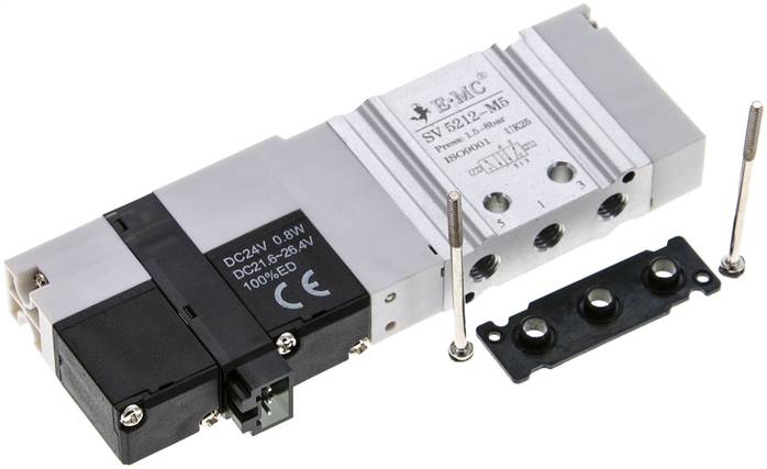 Magnetventil für S1V, 5/2-Wege Impulsventil (bistabil) Typ SV 5212-M5