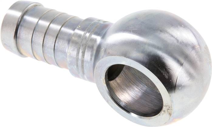 Schlauchnippel 26mm Ring, 21 - 22mm, Stahl verzinkt