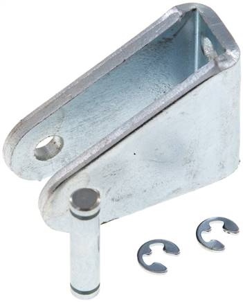 Lagerbock f. 8 & 10mm ISO 6432-Zylinder, Stahl verzinkt